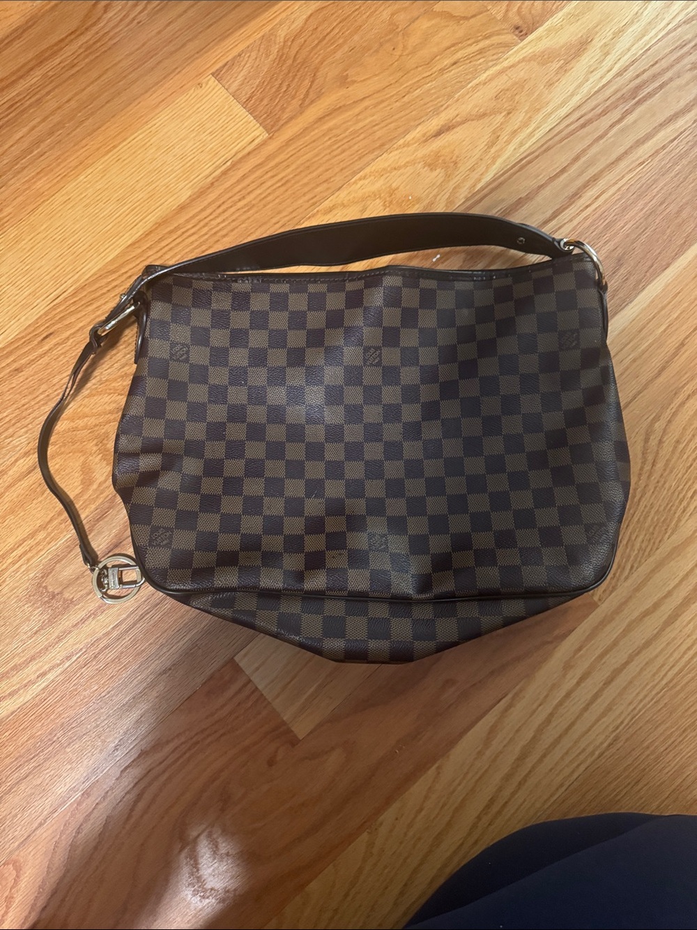 Louis Vuitton Brown Checkered Shoulder Bag